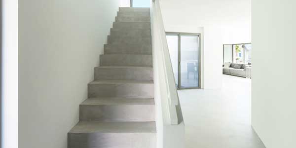 Trappen: voorbeeld van een betonnen trap