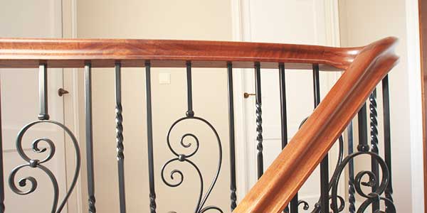 Voorbeeld van een trapleuning