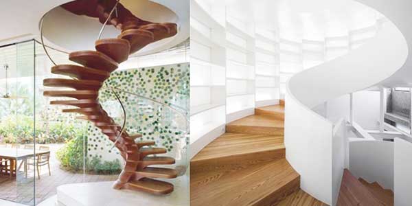 Trappen: voorbeeld van een wenteltrap